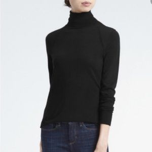 Banana Republic Velvet Black Turtleneck